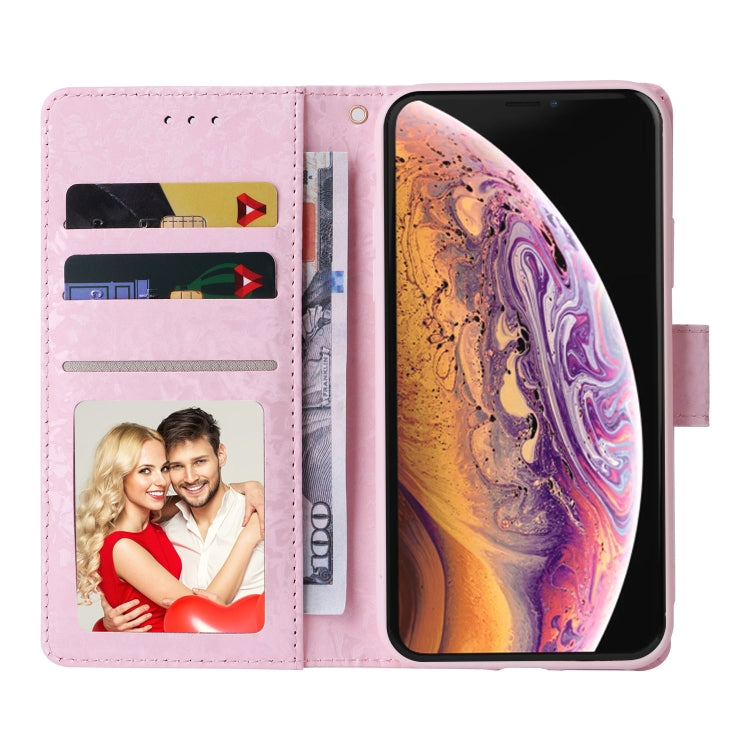 Bronzing Painting RFID Leather Case, For iPhone X / XS, For iPhone 7 Plus / 8 Plus, For iPhone SE 2022 / SE 2020 / 7 / 8