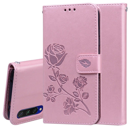 Rose Embossed Horizontal Flip PU Leather Case with Holder & Card Slots & Wallet, For Galaxy S20 Ultra, For Galaxy A51, For Galaxy A71, For Xiaomi Mi A3