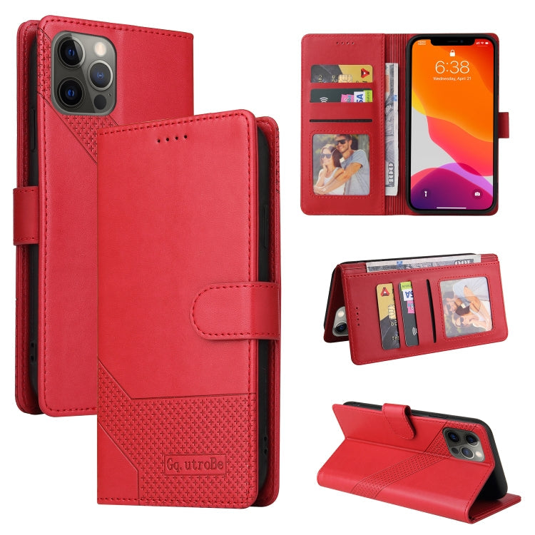 GQUTROBE Skin Feel Magnetic Leather Phone Case, For iPhone 12 Pro Max, For iPhone 12 / 12 Pro, For iPhone 12 mini, For iPhone 11 Pro Max