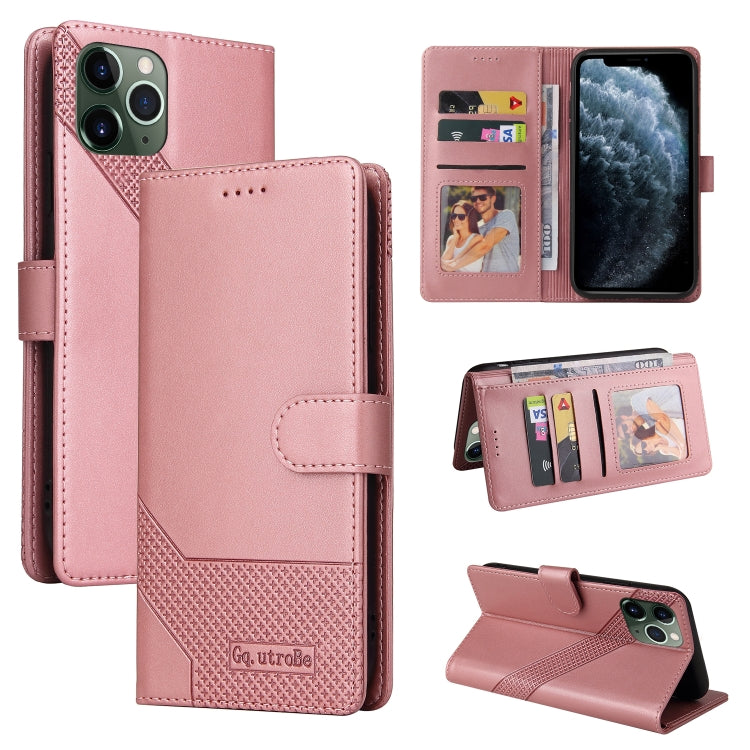 GQUTROBE Skin Feel Magnetic Leather Phone Case, For iPhone 12 Pro Max, For iPhone 12 / 12 Pro, For iPhone 12 mini, For iPhone 11 Pro Max