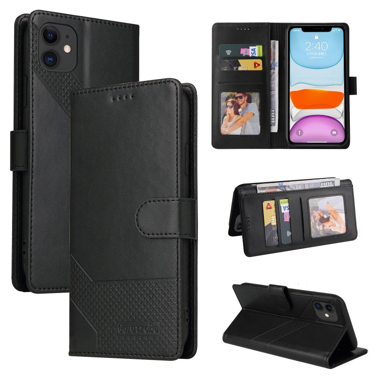 GQUTROBE Skin Feel Magnetic Leather Phone Case, For iPhone 11 Pro, For iPhone 11, For iPhone XR, For iPhone XS Max