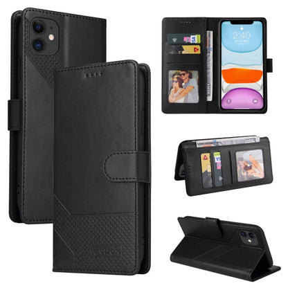 GQUTROBE Skin Feel Magnetic Leather Phone Case, For iPhone 11 Pro, For iPhone 11, For iPhone XR, For iPhone XS Max