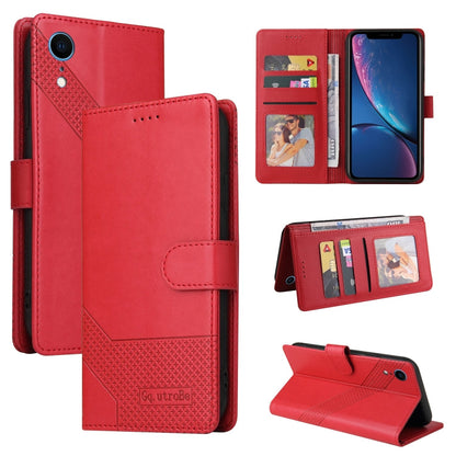 GQUTROBE Skin Feel Magnetic Leather Phone Case, For iPhone 11 Pro, For iPhone 11, For iPhone XR, For iPhone XS Max
