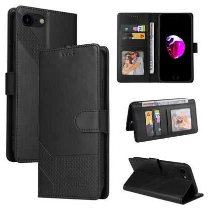 GQUTROBE Skin Feel Magnetic Leather Phone Case, For iPhone XS / X, For iPhone SE 2022 / SE 2020 / 8 / 7, For iPhone 8 Plus / 7 Plus