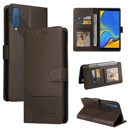 GQUTROBE Skin Feel Magnetic Leather Phone Case, For Samsung Galaxy A7 2018, For Samsung Galaxy A10, For Samsung Galaxy A12, For Samsung Galaxy A13