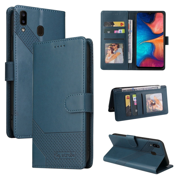 GQUTROBE Skin Feel Magnetic Leather Phone Case, For Samsung Galaxy A20 / A30, For Samsung Galaxy A20e, For Samsung Galaxy A20s, For Samsung Galaxy A21s