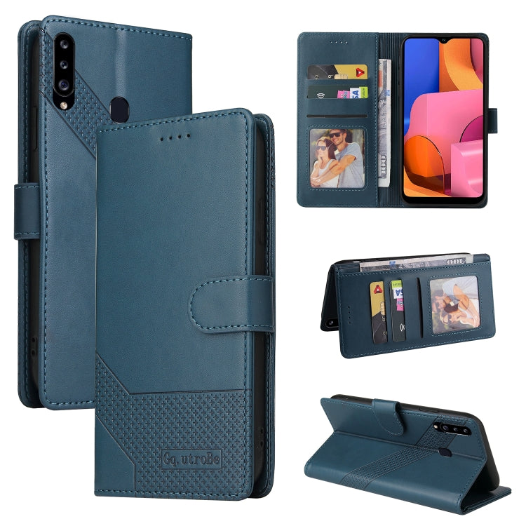 GQUTROBE Skin Feel Magnetic Leather Phone Case, For Samsung Galaxy A20 / A30, For Samsung Galaxy A20e, For Samsung Galaxy A20s, For Samsung Galaxy A21s