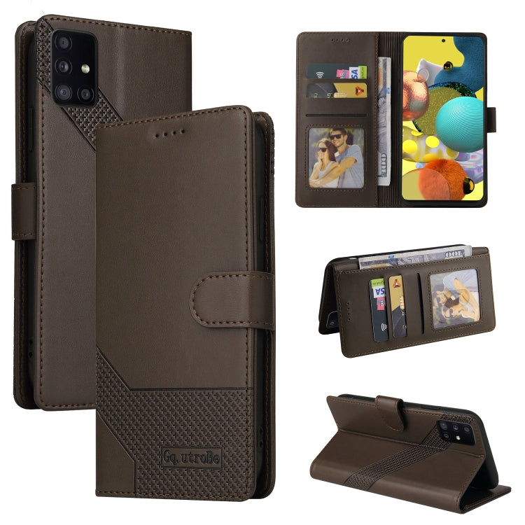 GQUTROBE Skin Feel Magnetic Leather Phone Case, For Samsung Galaxy A50, For Samsung Galaxy A51 4G, For Samsung Galaxy A51 5G, For Samsung Galaxy A52 5G / 4G