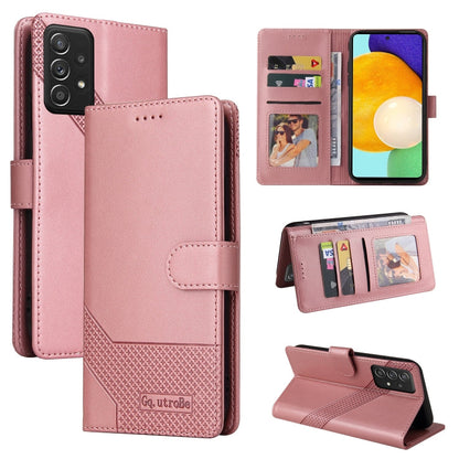 GQUTROBE Skin Feel Magnetic Leather Phone Case, For Samsung Galaxy A50, For Samsung Galaxy A51 4G, For Samsung Galaxy A51 5G, For Samsung Galaxy A52 5G / 4G