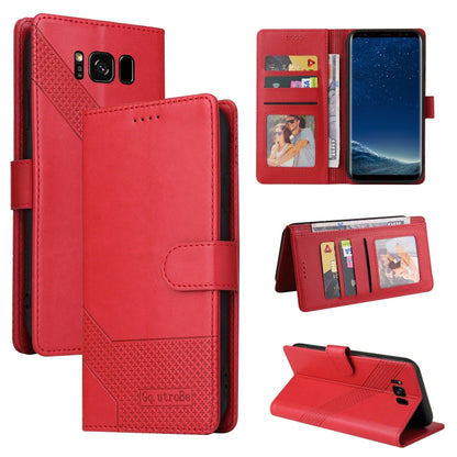 GQUTROBE Skin Feel Magnetic Leather Phone Case, For Samsung Galaxy Note10+, For Samsung Galaxy Note20, For Samsung Galaxy Note20 Ultra, For Samsung Galaxy S8
