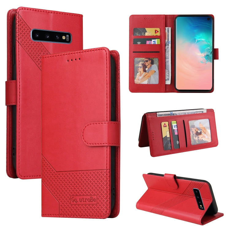 GQUTROBE Skin Feel Magnetic Leather Phone Case, For Samsung Galaxy S8+, For Samsung Galaxy S9, For Samsung Galaxy S9+, For Samsung Galaxy S10