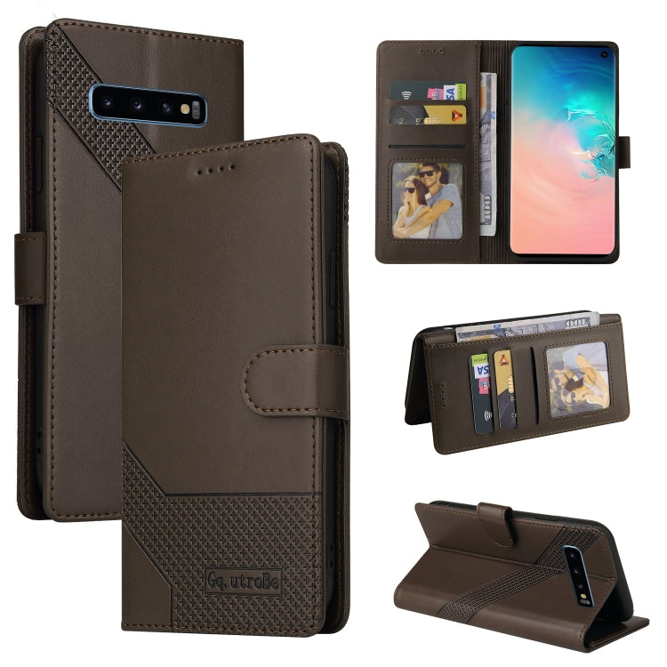 GQUTROBE Skin Feel Magnetic Leather Phone Case, For Samsung Galaxy S8+, For Samsung Galaxy S9, For Samsung Galaxy S9+, For Samsung Galaxy S10