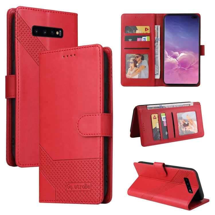 GQUTROBE Skin Feel Magnetic Leather Phone Case, For Samsung Galaxy S10+, For Samsung Galaxy S20, For Samsung Galaxy S20+, For Samsung Galaxy S20 Ultra