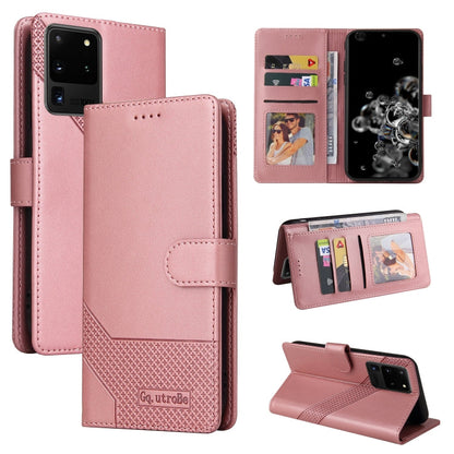 GQUTROBE Skin Feel Magnetic Leather Phone Case, For Samsung Galaxy S10+, For Samsung Galaxy S20, For Samsung Galaxy S20+, For Samsung Galaxy S20 Ultra