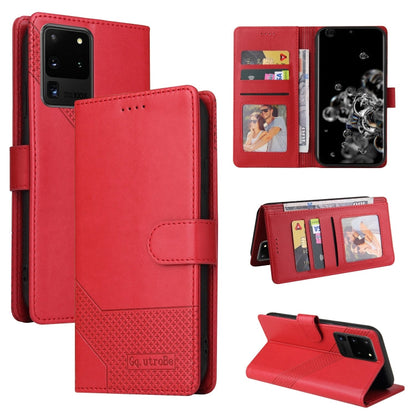 GQUTROBE Skin Feel Magnetic Leather Phone Case, For Samsung Galaxy S10+, For Samsung Galaxy S20, For Samsung Galaxy S20+, For Samsung Galaxy S20 Ultra