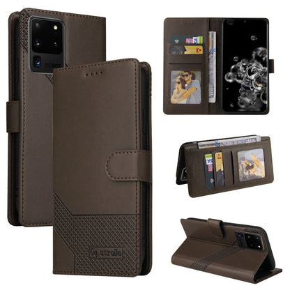 GQUTROBE Skin Feel Magnetic Leather Phone Case, For Samsung Galaxy S10+, For Samsung Galaxy S20, For Samsung Galaxy S20+, For Samsung Galaxy S20 Ultra