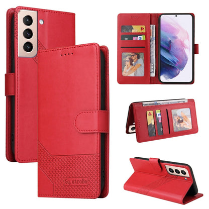 GQUTROBE Skin Feel Magnetic Leather Phone Case, For Samsung Galaxy S21 5G, For Samsung Galaxy S21+ 5G, For Samsung Galaxy S21 Ultra 5G, For Samsung Galaxy S21 FE 5G, For Samsung Galaxy S22 5G
