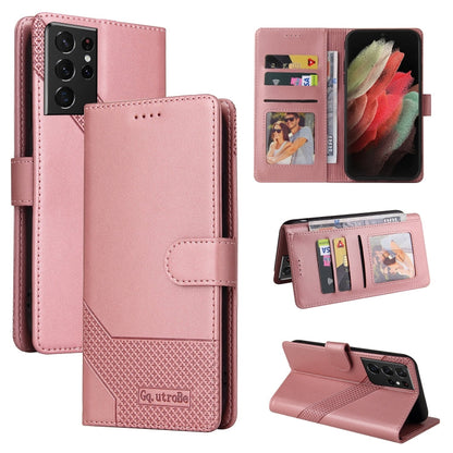 GQUTROBE Skin Feel Magnetic Leather Phone Case, For Samsung Galaxy S21 5G, For Samsung Galaxy S21+ 5G, For Samsung Galaxy S21 Ultra 5G, For Samsung Galaxy S21 FE 5G, For Samsung Galaxy S22 5G