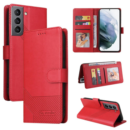GQUTROBE Skin Feel Magnetic Leather Phone Case, For Samsung Galaxy S21 5G, For Samsung Galaxy S21+ 5G, For Samsung Galaxy S21 Ultra 5G, For Samsung Galaxy S21 FE 5G, For Samsung Galaxy S22 5G