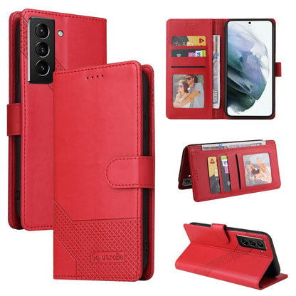 GQUTROBE Skin Feel Magnetic Leather Phone Case, For Samsung Galaxy S21 5G, For Samsung Galaxy S21+ 5G, For Samsung Galaxy S21 Ultra 5G, For Samsung Galaxy S21 FE 5G, For Samsung Galaxy S22 5G