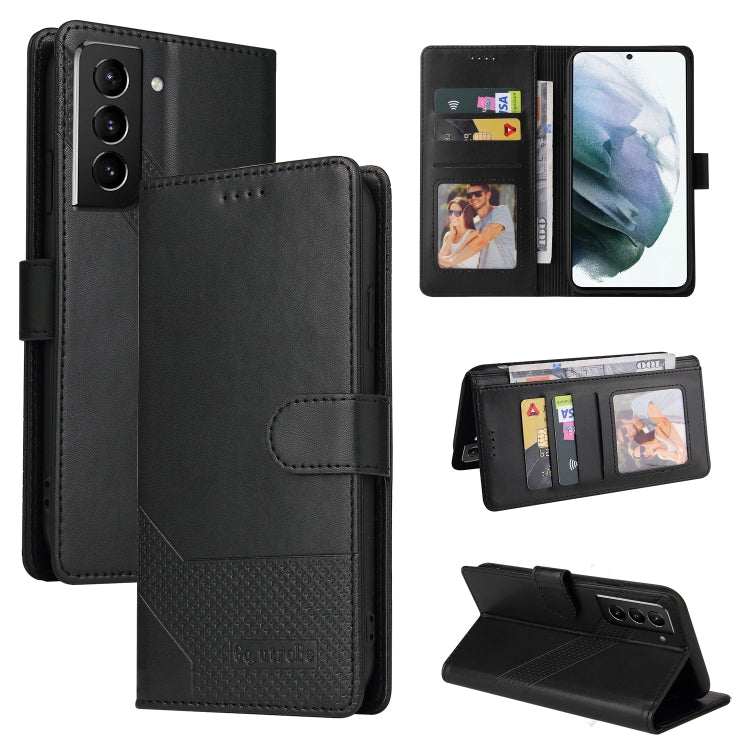 GQUTROBE Skin Feel Magnetic Leather Phone Case, For Samsung Galaxy S21 5G, For Samsung Galaxy S21+ 5G, For Samsung Galaxy S21 Ultra 5G, For Samsung Galaxy S21 FE 5G, For Samsung Galaxy S22 5G