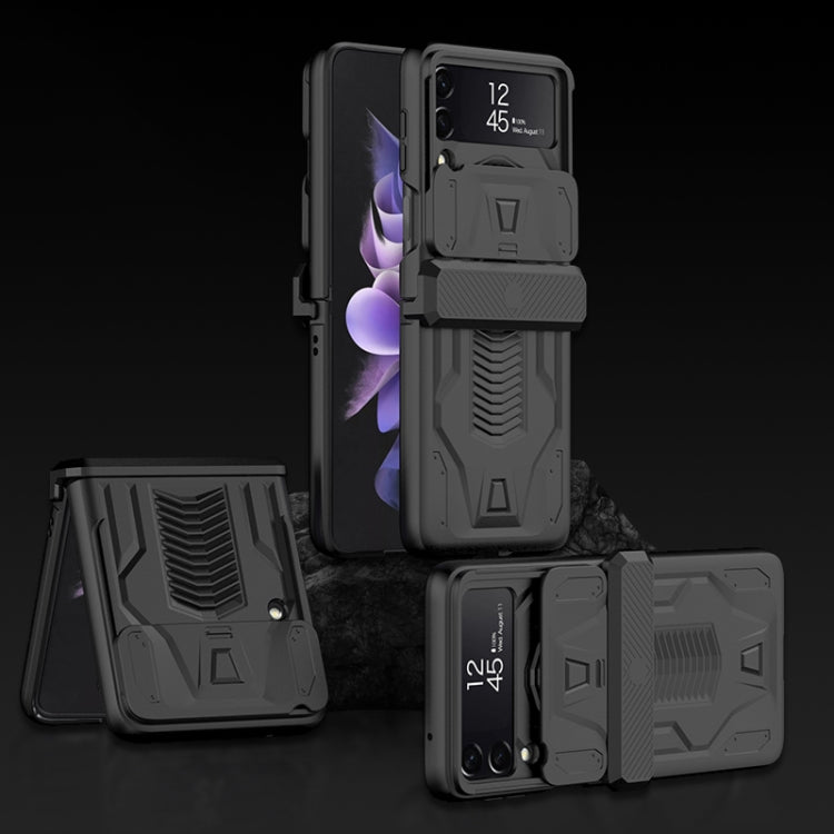 GKK Sliding Camshield Magnetic Armor Flip Phone Case, For Samsung Galaxy Z Flip4