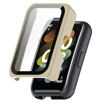 PC + Tempered Film Integrated Protective Watch Case, For Huawei Watch Fit Mini, For Xplora X5 Play Children Watch
