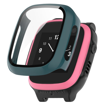 PC + Tempered Film Integrated Protective Watch Case, For Huawei Watch Fit Mini, For Xplora X5 Play Children Watch