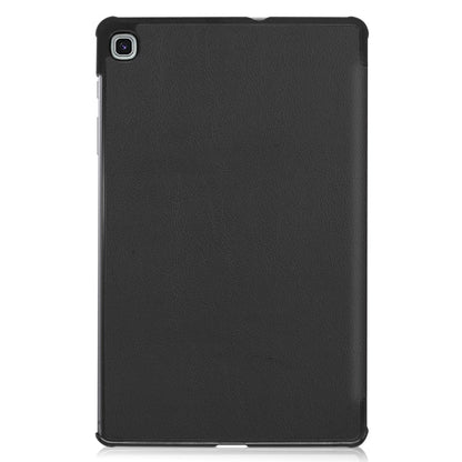 Custer Pattern Pure Color Horizontal Flip Leather Case with Three-folding Holder, For Galaxy Tab S6 Lite 10.4 inch, For Lenovo M10 Plus TB-X606F