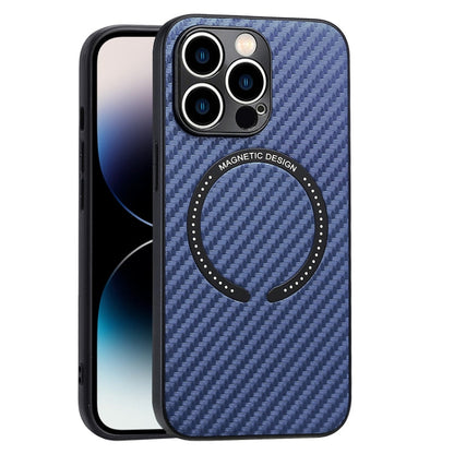 Carbon Fiber Texture MagSafe Magnetic Phone Case, For iPhone 14, For iPhone 14 Plus, For iPhone 14 Pro, For iPhone 14 Pro Max, For iPhone 13