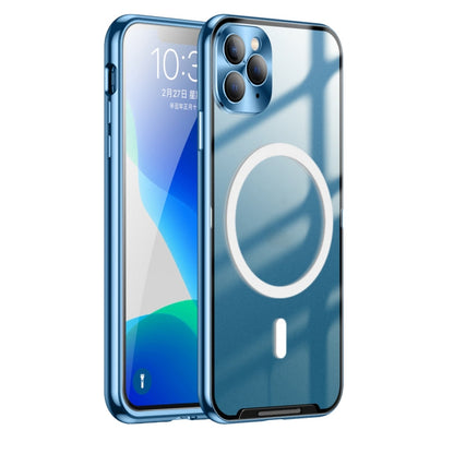 Frosted Metal Phone Case with Magnetic, For iPhone 11 Pro, For iPhone 12, For iPhone 12 Pro, For iPhone 12 Pro Max, For iPhone 13, For iPhone 13 Pro