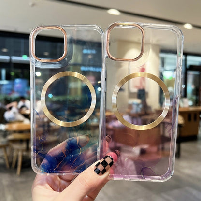 Marble MagSafe Clear Phone Case, For iPhone 14 Pro, For iPhone 14 Pro Max, For iPhone 13, For iPhone 13 Pro, For iPhone 13 Pro Max, For iPhone 12, For iPhone 12 Pro, For iPhone 12 Pro Max