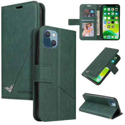 GQUTROBE Right Angle Leather Phone Case, For iPhone 13, For iPhone 13 mini, For iPhone 13 Pro, For iPhone 13 Pro Max
