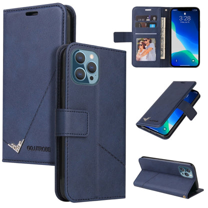 GQUTROBE Right Angle Leather Phone Case, For iPhone 13, For iPhone 13 mini, For iPhone 13 Pro, For iPhone 13 Pro Max