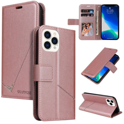 GQUTROBE Right Angle Leather Phone Case, For iPhone 13, For iPhone 13 mini, For iPhone 13 Pro, For iPhone 13 Pro Max