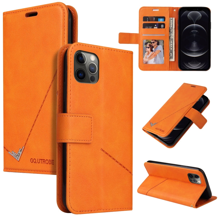 GQUTROBE Right Angle Leather Phone Case, For iPhone 12 mini, For iPhone 12 Pro, For iPhone 12 Pro Max, For iPhone 11