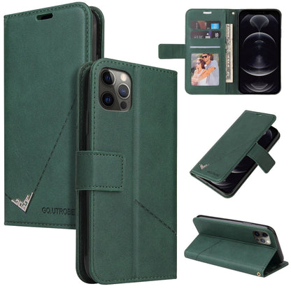 GQUTROBE Right Angle Leather Phone Case, For iPhone 12 mini, For iPhone 12 Pro, For iPhone 12 Pro Max, For iPhone 11
