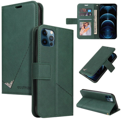 GQUTROBE Right Angle Leather Phone Case, For iPhone 12 mini, For iPhone 12 Pro, For iPhone 12 Pro Max, For iPhone 11