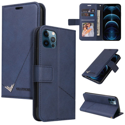 GQUTROBE Right Angle Leather Phone Case, For iPhone 12 mini, For iPhone 12 Pro, For iPhone 12 Pro Max, For iPhone 11