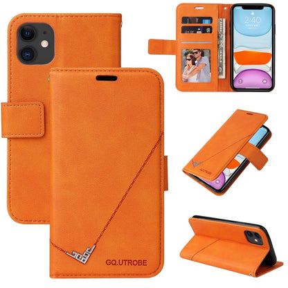 GQUTROBE Right Angle Leather Phone Case, For iPhone 11 Pro, For iPhone 11 Pro Max, For iPhone X / XS, For iPhone XR