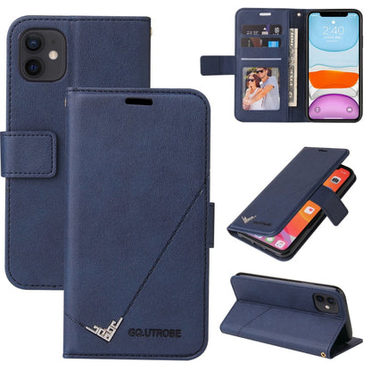 GQUTROBE Right Angle Leather Phone Case, For iPhone 11 Pro, For iPhone 11 Pro Max, For iPhone X / XS, For iPhone XR