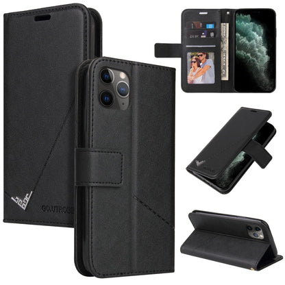 GQUTROBE Right Angle Leather Phone Case, For iPhone 11 Pro, For iPhone 11 Pro Max, For iPhone X / XS, For iPhone XR