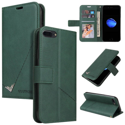 GQUTROBE Right Angle Leather Phone Case, For iPhone XS Max, For iPhone 7 Plus / 8 Plus, For iPhone 6 Plus / 6s Plus, For iPhone 6 / 6S