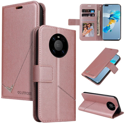 GQUTROBE Right Angle Leather Phone Case, For Huawei nova 7 SE, For Huawei Mate 40, For Huawei Mate 40 Lite, For Huawei Mate 40 Pro