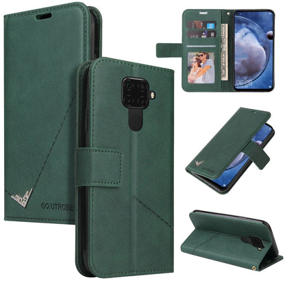 GQUTROBE Right Angle Leather Phone Case, For Huawei Mate 30 Lite, For Huawei Mate 30 Pro, For Huawei Mate 20 Pro, For Huawei P30