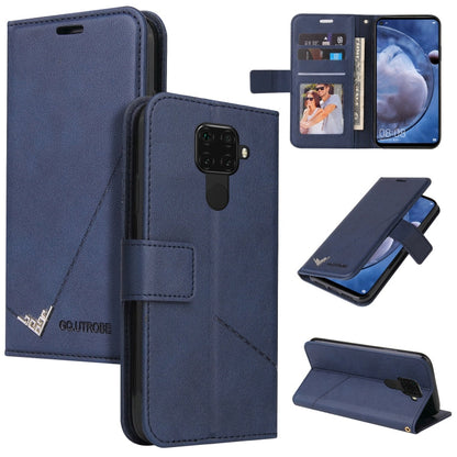 GQUTROBE Right Angle Leather Phone Case, For Huawei Mate 30 Lite, For Huawei Mate 30 Pro, For Huawei Mate 20 Pro, For Huawei P30