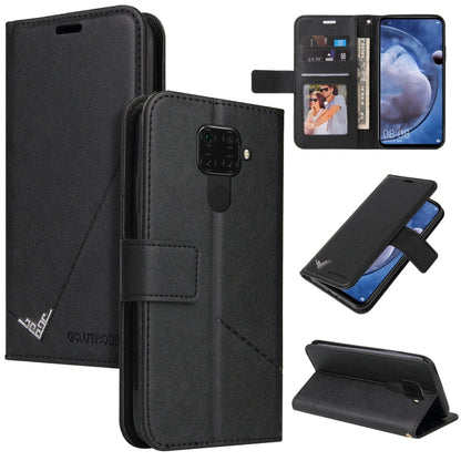 GQUTROBE Right Angle Leather Phone Case, For Huawei Mate 30 Lite, For Huawei Mate 30 Pro, For Huawei Mate 20 Pro, For Huawei P30