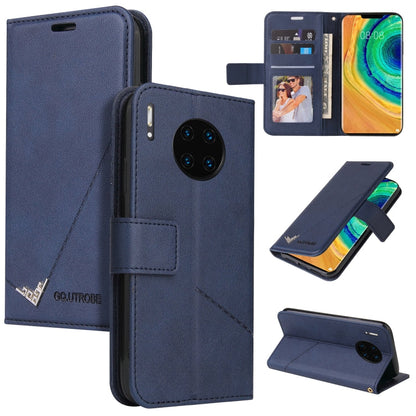 GQUTROBE Right Angle Leather Phone Case, For Huawei Mate 30 Lite, For Huawei Mate 30 Pro, For Huawei Mate 20 Pro, For Huawei P30