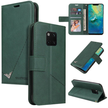 GQUTROBE Right Angle Leather Phone Case, For Huawei Mate 30 Lite, For Huawei Mate 30 Pro, For Huawei Mate 20 Pro, For Huawei P30