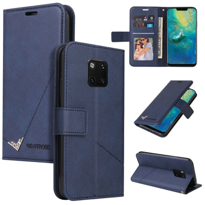 GQUTROBE Right Angle Leather Phone Case, For Huawei Mate 30 Lite, For Huawei Mate 30 Pro, For Huawei Mate 20 Pro, For Huawei P30